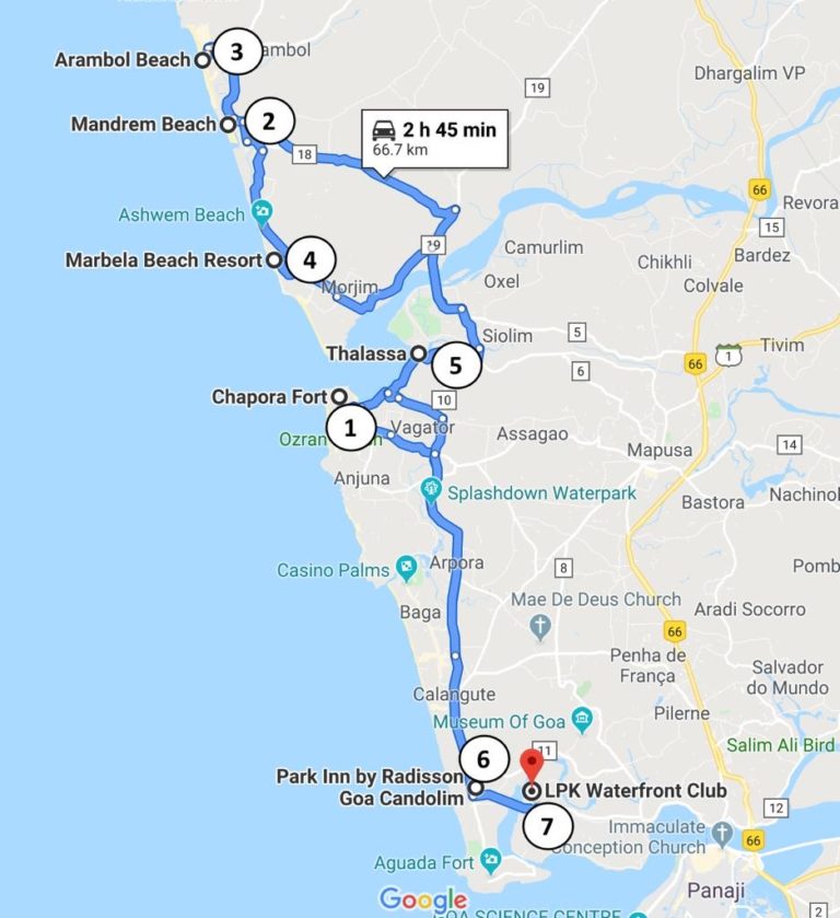 Best Days Itinerary For Goa Goa Like Never Before Pinning