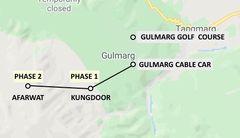 Gulmarg Cable Car Map