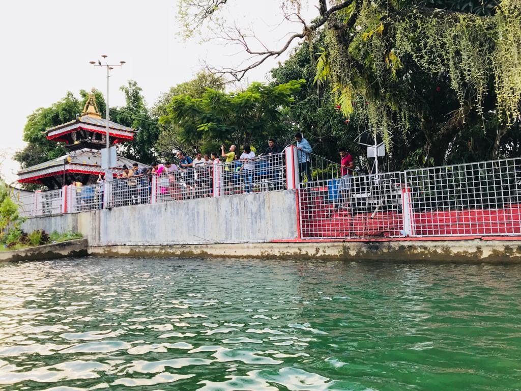 Tal Barahi Temple in the middle of lake Phewa - Pokhara 