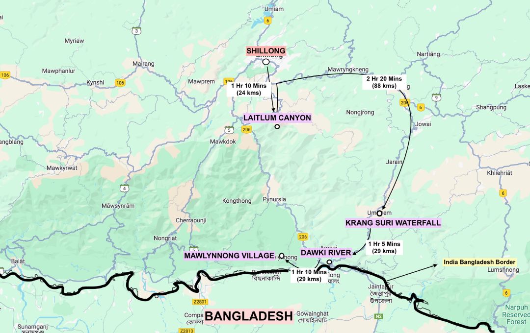 Meghalaya 7 Days Itinerary 