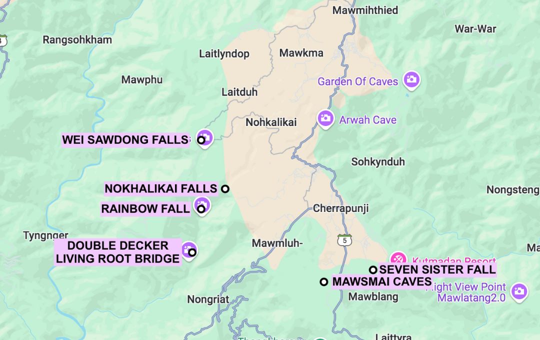 Meghalaya 7 Days Itinerary